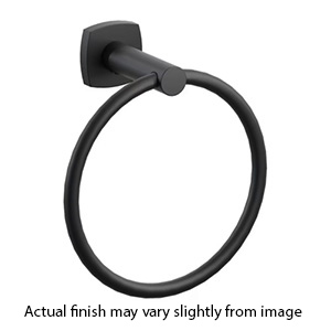 2282 - Modern Tubular - Towel Ring - Flat Black