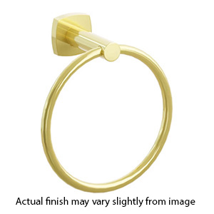 2282 - Modern Tubular - Towel Ring - Unlacquered Brass