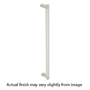 24" cc Select Knurled Appliance Rectangular Pull - Satin Nickel