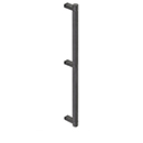 24" cc Select Knurled Appliance Rectangular Pull - Flat Black