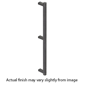 24" cc Select Knurled Appliance Rectangular Pull - Flat Black
