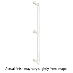 24" cc Select Knurled Appliance Rectangular Pull - Polished Nickel