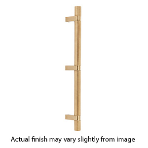 36" cc Select Knurled Appliance Bar Pull - Satin Brass