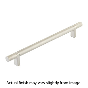 12" cc Select Knurled Cabinet Bar Pull - Satin Nickel