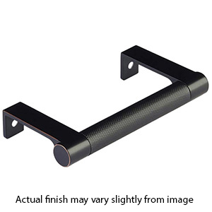 4.25" cc Select Knurled Cabinet Edge Pull - Oil Rubbed Bronze