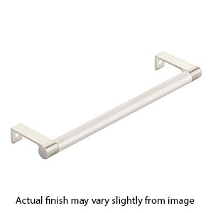 8.25" cc Select Knurled Cabinet Edge Pull - Satin Nickel