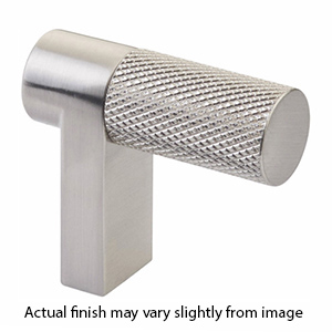1-1/2" Select Knurled Cabinet Finger Pull - Satin Nickel