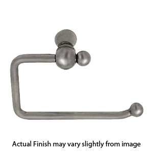 2604 - Traditional Brass - Euro Paper Holder - Rectangular Rosette - Pewter