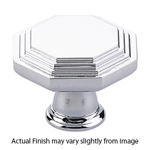 Transitional Heritage - 1.25" Midvale Knob - Polished Chrome