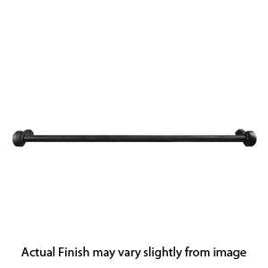 27024 - Tuscany - 12" Towel Bar - Rosette #14 - Flat Black