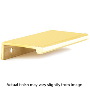 10022 - Baker - 5" cc Edge Pull - Unlacquered Brass