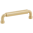 211086 - Noho - 4" cc Round Cabinet Pull - Satin Brass