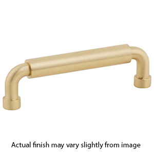 211086 - Noho - 4" cc Round Cabinet Pull - Satin Brass