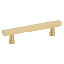 211079 - Noho - 4" cc Square Cabinet Pull - Satin Brass