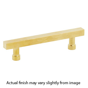 211080 - Noho - 5" cc Square Cabinet Pull - Unlacquered Brass