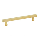 211081 - Noho - 6" cc Square Cabinet Pull - Unlacquered Brass