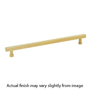 211083 - Noho - 10" cc Square Cabinet Pull - Unlacquered Brass
