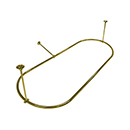 Oval Shower Rod - 74" x 33" - Tub Enclosure