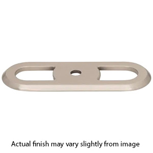 TK3351BSN - Brockwell -  2.75" Cabinet Knob Backplate - Brushed Nickel