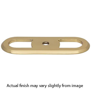 TK3351HB - Brockwell -  2.75" Cabinet Knob Backplate - Honey Bronze