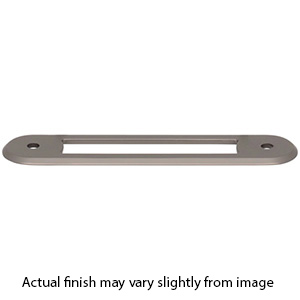 TK3352AG - Brockwell -  3.75" Cabinet Pull Backplate - Ash Gray