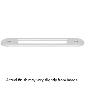 TK3352PC - Brockwell -  3.75" Cabinet Pull Backplate - Polished Chrome