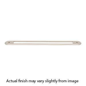 TK3357PN - Brockwell -  12" Cabinet Pull Backplate - Polished Nickel