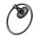 ED5APE - Ribbon & Reed - Towel Ring - Antique Pewter