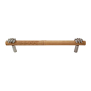 Bamboo Horizontal Leaf - 12" Cabinet Pull