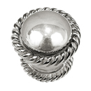 Equestre - Small Rope Knob - Polished Nickel