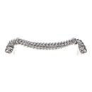 Equestre - 9" Rope Appliance Pull - Polished Silver